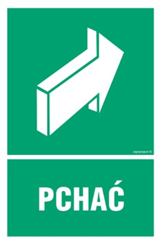 Znak pchać (AC030) Signproject