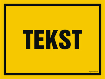 Znak na zamówienie Wzór S-306 na folii samoprzylepnej