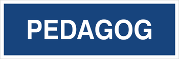 Znak pedagog na płycie PCV (801-223)