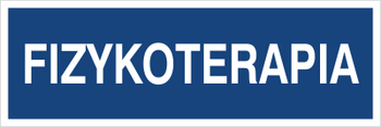 Znak fizykoterapia na płycie PCV (801-238)