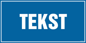 Znak na zamówienie Wzór S-410 na folii samoprzylepnej