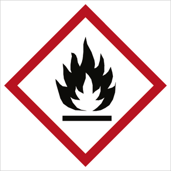 Znak substancja łatwo palna na Folii Samoprzylepnej (700-25) (36 szt)