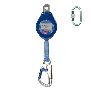 Urządzenie samohamowne z taśmą 3.5 m (obudowa aluminiowa) MINIBLOK AD204T (HWB-3,5) - ASSECURO