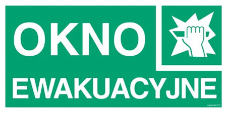 Znak okno ewakuacyjne (AC007) Signproject