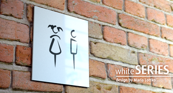 Znak Pokój zabaw whiteSERIES