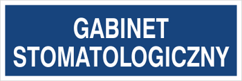 Znak gabinet stomatologiczny na płycie PCV (801-242)