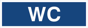 Znak wc na płycie PCV (823-36)