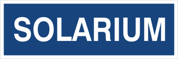 Znak solarium na płycie PCV (801-247)