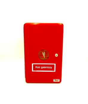 Szafka na koc gaśniczy z zamkiem patent - SAP