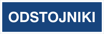 Znak odstojniki na Folii Samoprzylepnej (801-215)