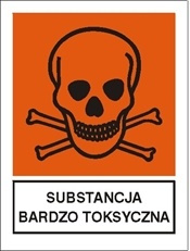 Znak substancja bardzo toksyczna na Folii Samoprzylepnej (700-04)