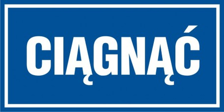Znak Ciągnąć (PB063)