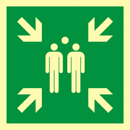 Znak miejsce zbiórki do ewakuacji (AE007) Signproject