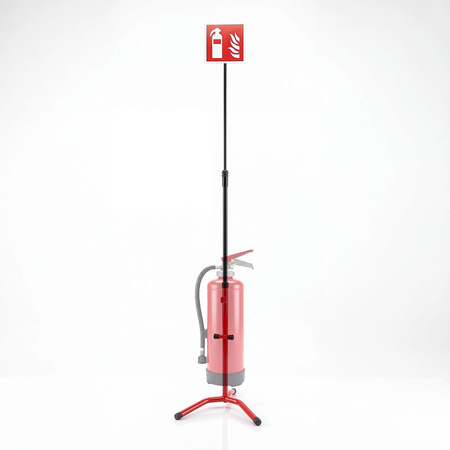 Stojak na gaśnicę z masztem regulowanym 4-12kg BHP SP-1MR