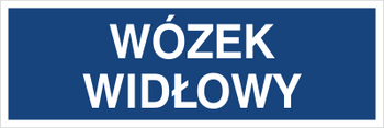 Znak wózek widłowy na płycie PCV (801-164)