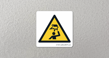 Oznaczenie Uwaga! Ryzyko urazu głowy (Z120)