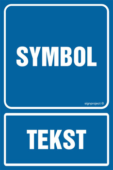 Znak na zamówienie Wzór S-404 na folii samoprzylepnej