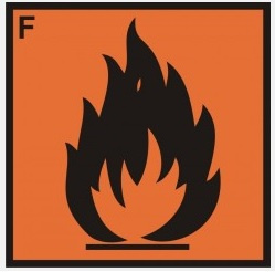 Znak substancja wysoce łatwopalna (F) (LA-004)