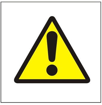 Ogólny znak ostrzegawczy na płycie PCV (301)