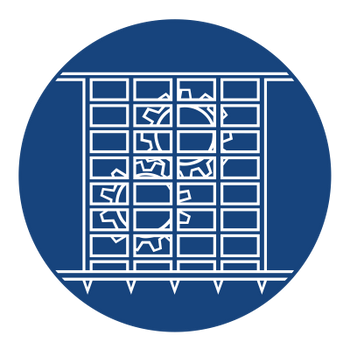 Znak nakaz stosowania osłony na płycie PCV (414)