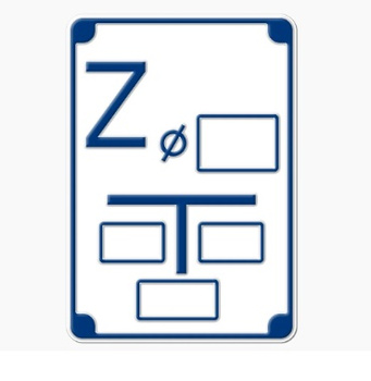 Znak tabliczka orientacyjna dla zasuwy z aluminium