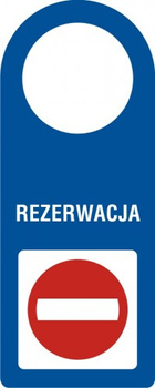 Zawieszka - Rezerwacja na płycie PCV (TC010)