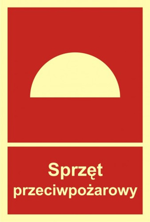 Znak sprzęt przeciwpożarowy TD (BC006)