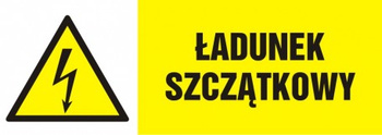 Znak Ładunek szczątkowy na płycie PCV (HB011)