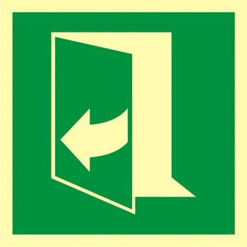 Znak ciągnąć, aby otworzyć drzwi (lewe) (AE058) Signproject