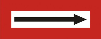 Znak kierunek drogi na płycie PCV (BC123)