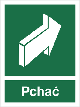 Znak pchać (817-01) Techem