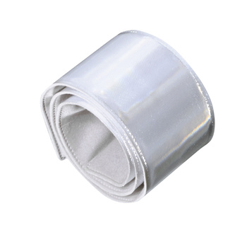 Opaska odblaskowa samozaciskowa Srebrna certyfikowana AGR