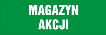 Znak Magazyn akcji na Folii Samoprzylepnej (NA109)