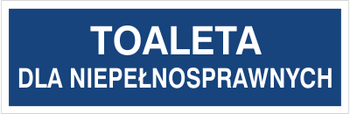 Znak toaleta dla niepełnosprawnych na Folii Samoprzylepnej (823-35)
