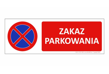 Znak Zakaz parkowania (T205)