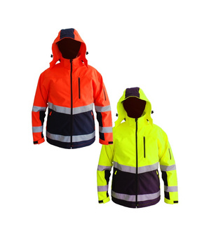 Kurtka zimowa Softshell SNOW HAWK żółta,/pomarańczowa