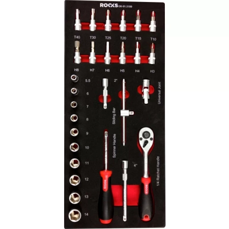 Zestaw narzędziowy 1/4 cala 28 cz