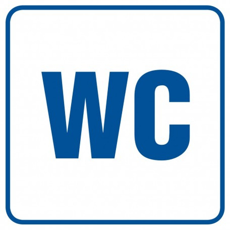 Znak Toaleta na płycie PCV (RA013)