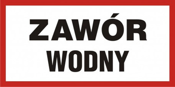 Znak Zawór wodny (PB114)