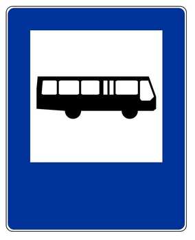 Znak informacyjny METALOWY Przystanek autobusowy (D15)
