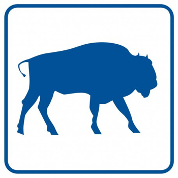 Znak Żubry na Folii Samoprzylepnej (RA100)