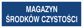 Znak magazyn środków czystości na płycie PCV (801-148)