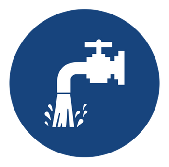 Znak Oszczędzaj wodę na Folii Samoprzylepnej (411-01)