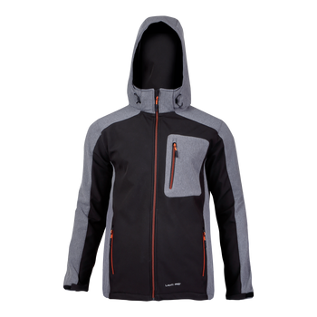 Kurtka softshell z kapturem czarno-szara Lahti Pro L40916