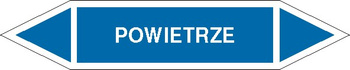 Tabliczka na rurociągi Powietrze znak na Folii Samoprzylepnej (R-PO02)
