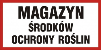Znak Magazyn środków ochrony roślin (PB093)