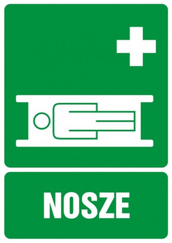 Znak Nosze na płycie PCV (GI004)