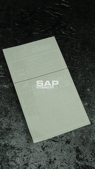 Etykieta serwisowa oryginalna do gaśnicy do gastronomi GWG2x ABF Ogniochron