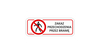 Zakaz przechodzenia przez (znak podłogowy) (P004H-F)