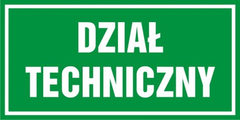 Znak Dział techniczny (PB134)